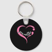 Jeugd Matter Semicolon Geestelijke Gezondheid en Z Sleutelhanger (Voorkant)