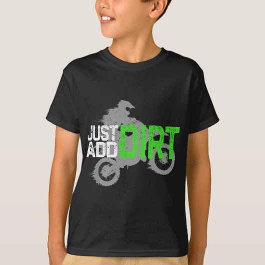 Jeugd Motorcross, Jongens Dirt Bike, Dirtbike, Dir T-shirt (Voorkant)