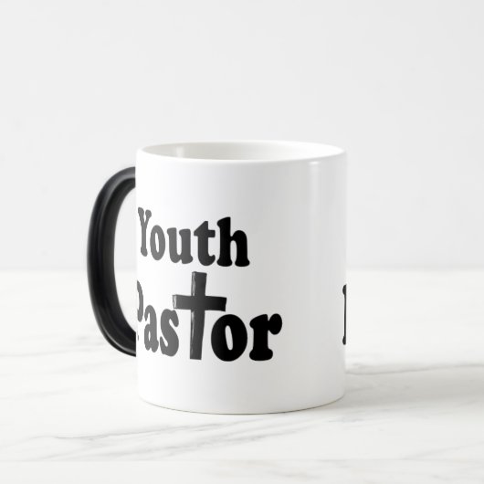 Jeugd Pastor Cross Coffee Mok (Voorkant links)