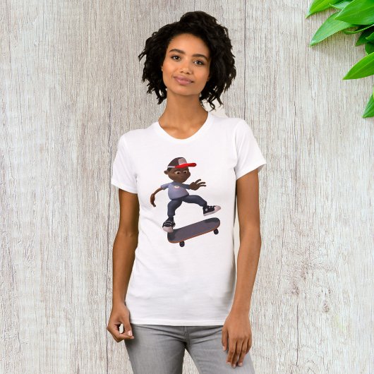 Jeugd Rijden Een Skateboard Vrouwen T-shirt