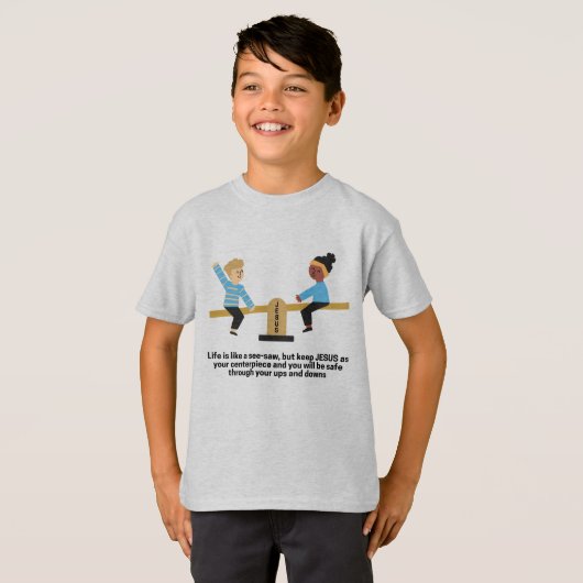 Jeugd See-Saw T-shirts (Voorkant volledig)