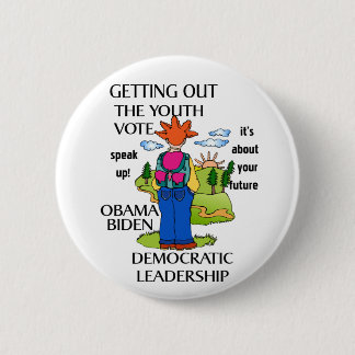 JEUGD STEMMING - RONDE RONDE BUTTON 5,7 CM