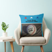 Jeugd Team Baseball Naam Nummer Sterren Kussen (Stoel)