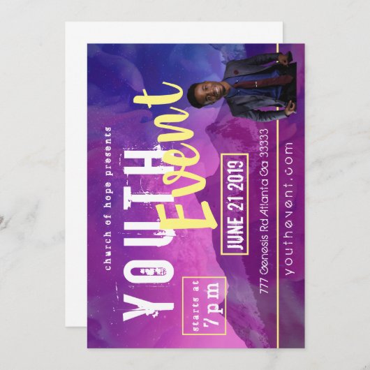 Jeugd van de Kerk Event Kaart (Voorkant / Achterkant)