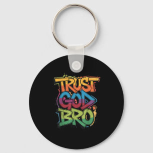 Jeugd Vertrouwt God Bro Funny Christelijke Jongen Sleutelhanger