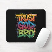 Jeugd Vertrouwt God Bro Grappige Christelijke Jong Muismat (Met muis)
