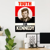 Jeugd voor President John F. Kennedy Poster (Thuiskantoor)
