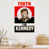 Jeugd voor President John F. Kennedy Poster (Keuken)