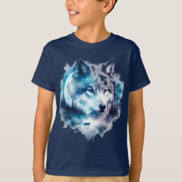Jeugd wolf afbeelding T-Shirt