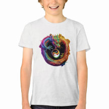 Jeugd Yin Yang Dragon T-shirt