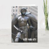 Jeugdbeeld met calciumgezichtsmasker - NYC V-kaart Kaart (Voorkant)