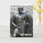 Jeugdbeeld met calciumgezichtsmasker - NYC V-kaart Kaart (Gele Bloem)