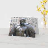 Jeugdbeeld met kalvera-gezichtsmasker - NYC H-kaar Kaart (Gele Bloem)