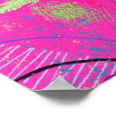 Jeugdherinneringen Abstracte kunst Poster (Hoek)