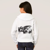 Jeugdhoodie met een gewaagd schorpioenontwerp (Achterkant volledig)
