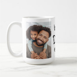 Jeugdige BESTE DAD OOIT 2 Foto's Aangepaste kleur Koffiemok