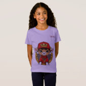 "Jeugdige fijne jersey T-shirt - Express Yourself" (Voorkant volledig)