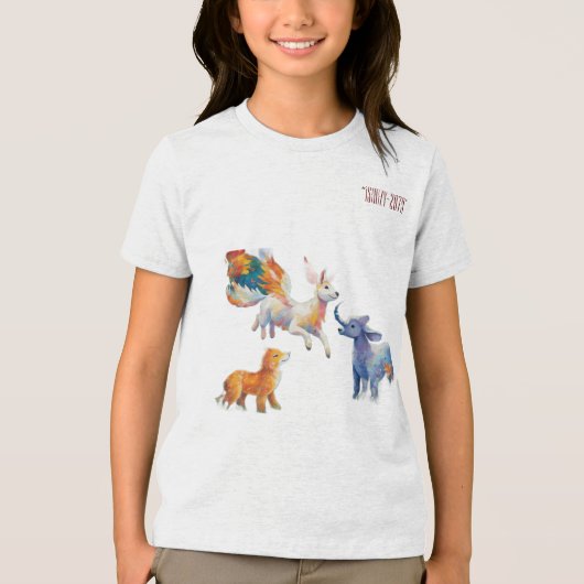 "Jeugdige fijne jersey T-shirt - Express Yourself" (Voorkant)