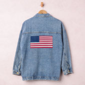 Jeugdjas voor vrouwen, USA-vlag (Jacket) Denim Jacket (Hangar)