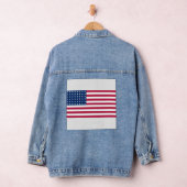 Jeugdjas voor vrouwen, USA-vlag (Jacket) Denim Jacket (Hangar)