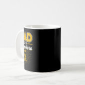 Jeugdkanker Papa van een superheldenlint Koffiemok (Voorkant links)