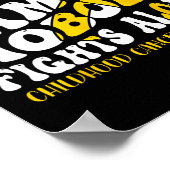 Jeugdkankerbewustwording Maand Ondersteuning Famil Poster (Hoek)