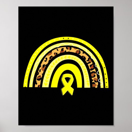 Jeugdkankerbewustzijn Rainbow 1 Poster (Voorkant)