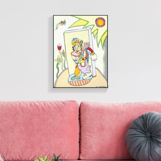 "Jeugdman" door Ruchell Alexander Canvas Afdruk (Insitu (Woonkamer))