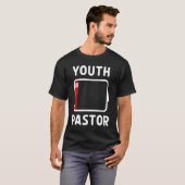 Jeugdpredikant Lage Batterij Energie Kerk Kamp Min T-shirt (Voorkant volledig)