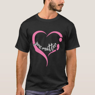 Jeugdprobleem Semicolon geestelijke gezondheid en  T-shirt