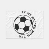 Jeugdvoetbalmoeder, teammoeder voetbalwedstrijddag fleece deken (Voorkant (Horizontaal))