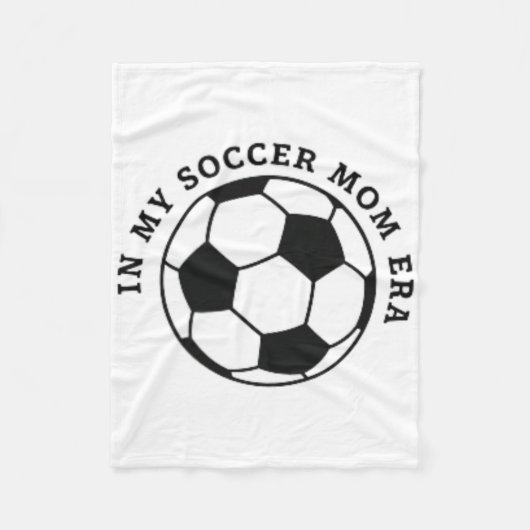 Jeugdvoetbalmoeder, teammoeder voetbalwedstrijddag fleece deken (Voorkant)