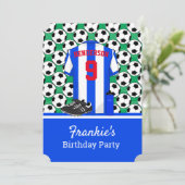 Jeugdvoetbaltoernooi BW Strepen Kaart (Staand voorkant)