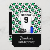 Jeugdvoetbaltoernooi voor junioren kaart (Voorkant / Achterkant)