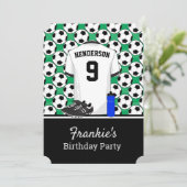 Jeugdvoetbalwedstrijd voor junioren kaart (Staand voorkant)