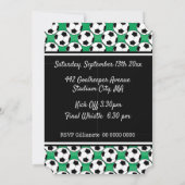 Jeugdvoetbalwedstrijd voor junioren kaart (Achterkant)