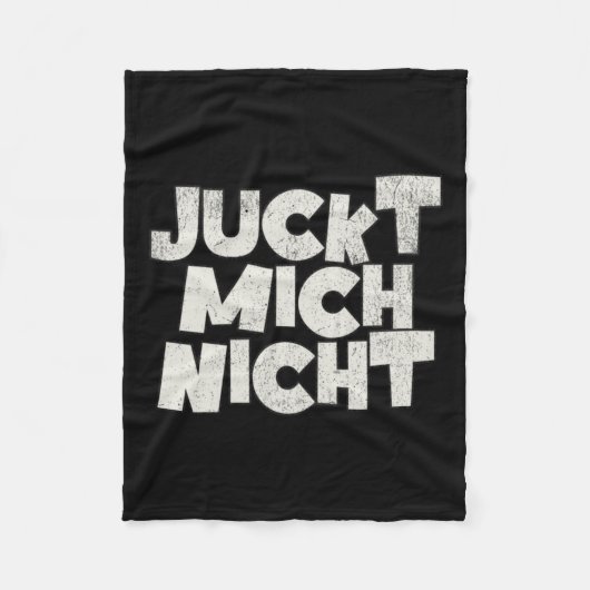 Jeuk me niet fleece deken (Voorkant)