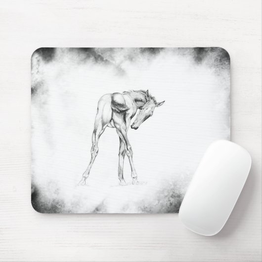 Jeuk met mistige rand muismat (Met muis)