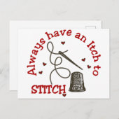 Jeuk naar rechtop briefkaart (Voorkant / Achterkant)