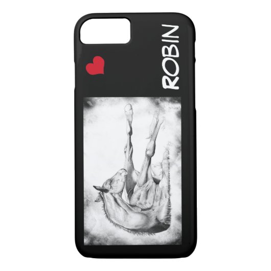 Jeuk Te veel met rood hart Case-Mate iPhone Case (Achterkant)