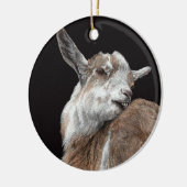 "Jeukend Kind" Geit Keramisch Ornament (Links)