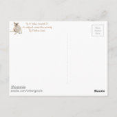 jeukende hond die schilderij krast met een grappig briefkaart (Achterkant)