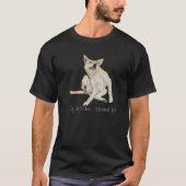jeukende hond die schilderij krast met een grappig t-shirt (Voorkant)