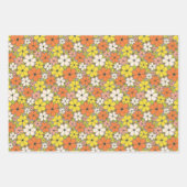 Jeune Bloemen Gemengde Kleuren Papier Inpakpapier Vel (Voorkant 3)