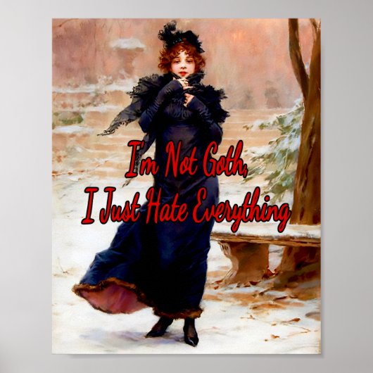 Jeune Elegante en Hiver van Frederick Kaemmerer Poster (Voorkant)