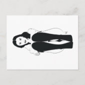 Jeune femme assise briefkaart (Voorkant)