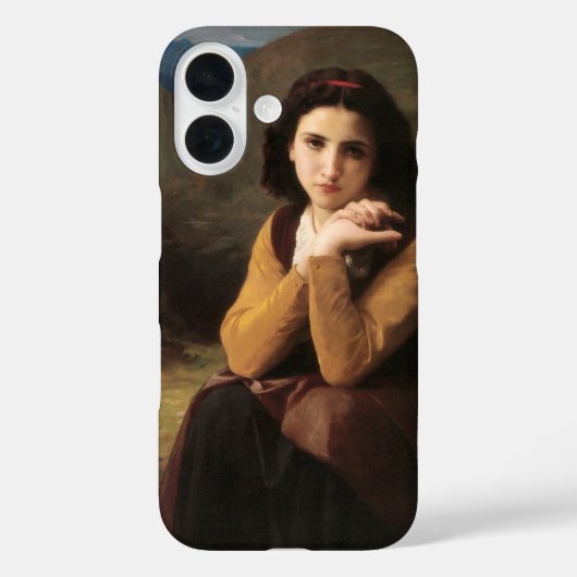Jeune femme door Bouguereau Case-Mate iPhone Case (Achterkant)