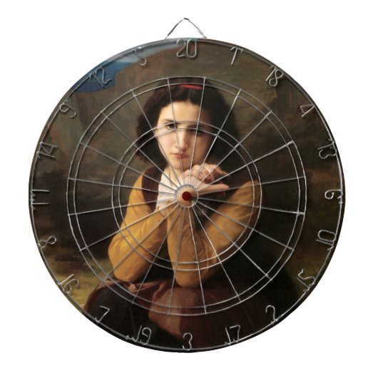 Jeune Femme door Bouguereau Dartbord (Voorkant)