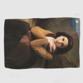 Jeune Femme door Bouguereau Golfhanddoek (Horizontaal)