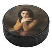 Jeune Femme door Bouguereau Hockey Puck (3/4)